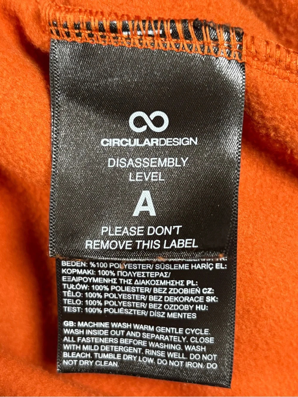 The North Face Men's Medium Orange Quarter Zip Fleece Pullover Outdoor Hiking